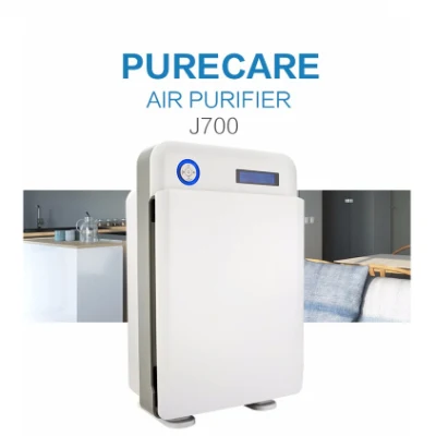 Purificador de ar portátil de piso, filtro HEPA de 6 estágios, umidificador puro 2 em 1, purificador de ar para ambientes médios