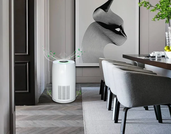 Desktop 2023 Purificador de ar de sala média 30m2 com sensor H13 Purificador de ar doméstico